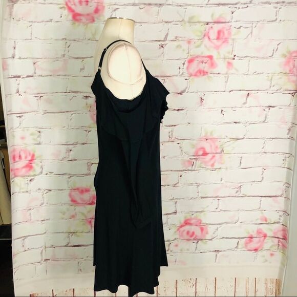 A.L.C. Felicia ruffle cold shoulder little black cocktail dress size 6 - Picture 9 of 14